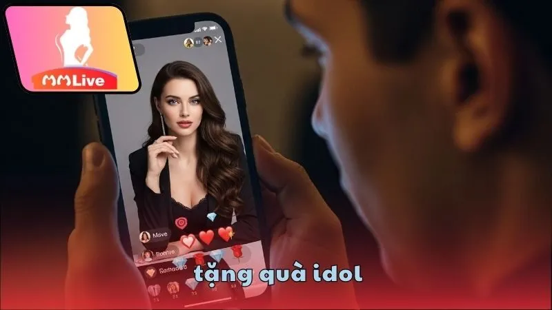 Tặng quà idol MMlive cực đơn giản và thú vị 3 Hướng dẫn tặng quà idol trên MMlive